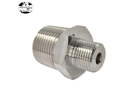 Non-standard CNC precision machining Reducer adapter Stainless steel hollow stud