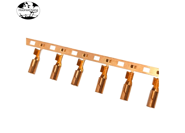 HHC-200 Phosphor Bronze Cold-Pressed Elastic Female End Terminal Block, Continuous Terminal