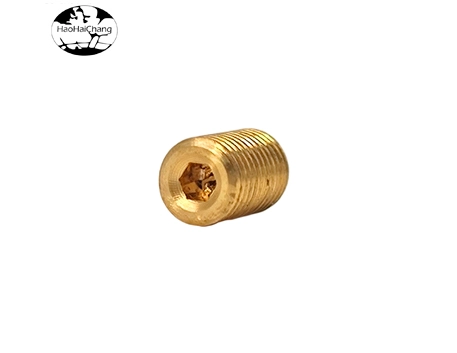 HHC-474 Custom automatic lathe parts, aerospace accessories, hexagonal gold-plated studs, M4 screws