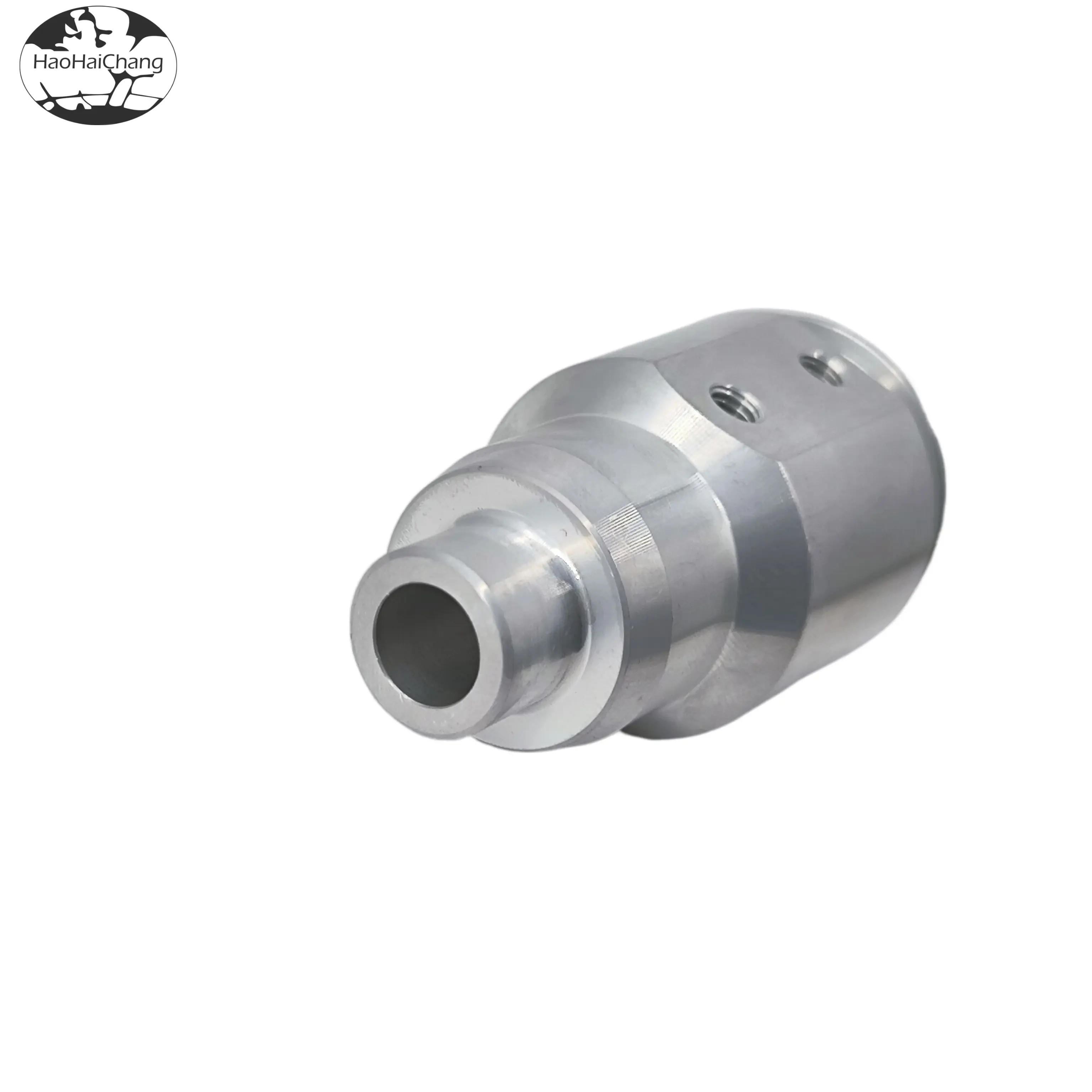 HHC-0466 Non-standard customization CNC lathe processing Horizontal hole positioning nut Side hole step stud