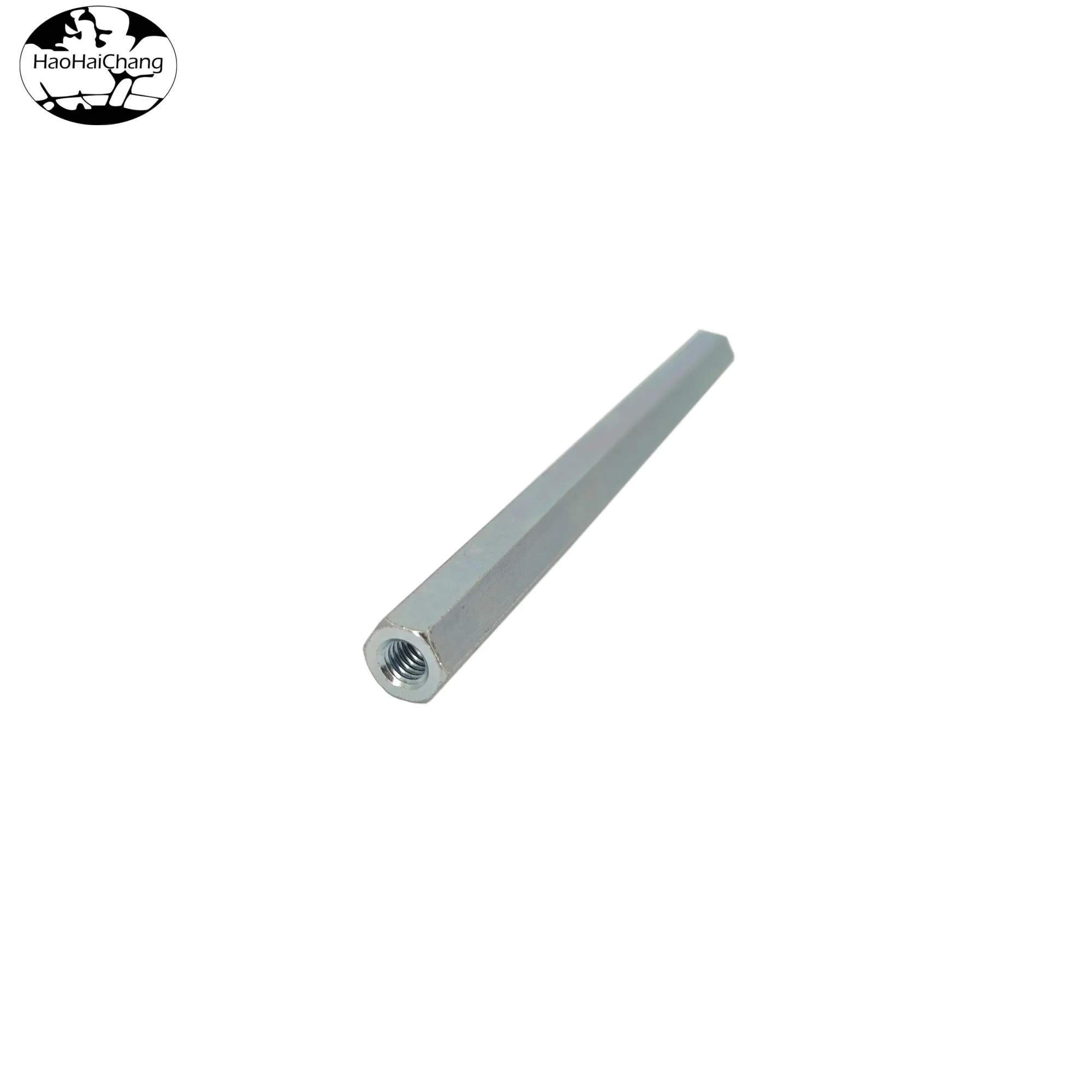 HHC-0573 Custom automatic lathe processing M4 M6 galvanized steel transfer hexagonal internal thread stud