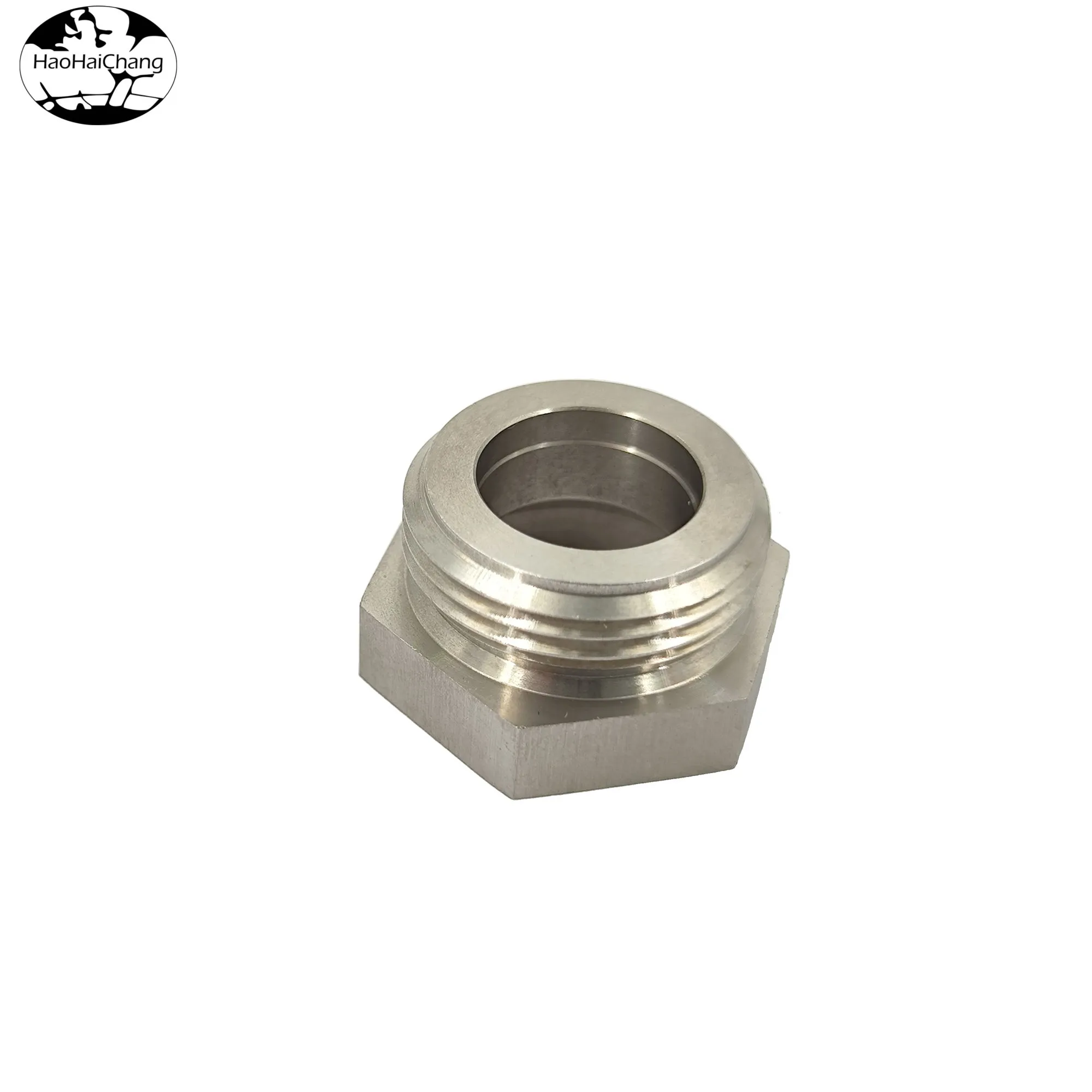 HHC-0574 CNC machining auto parts Hexagon hollow connector Stainless steel hexagon stud