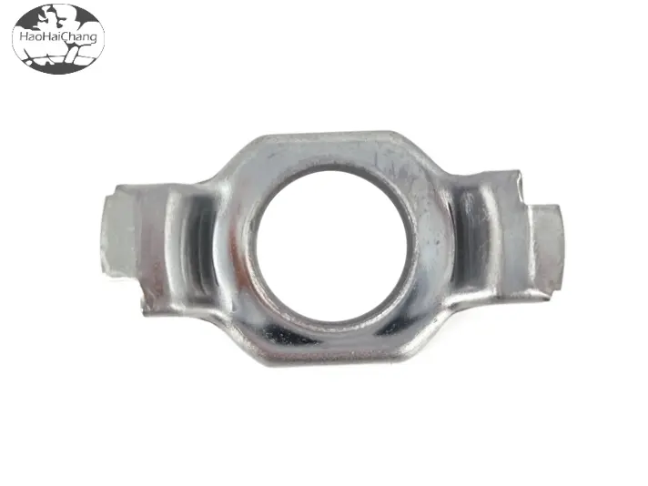 HHC-0372 OEM customized high precision stamping parts fixed block U-shaped round hole stainless steel bracket