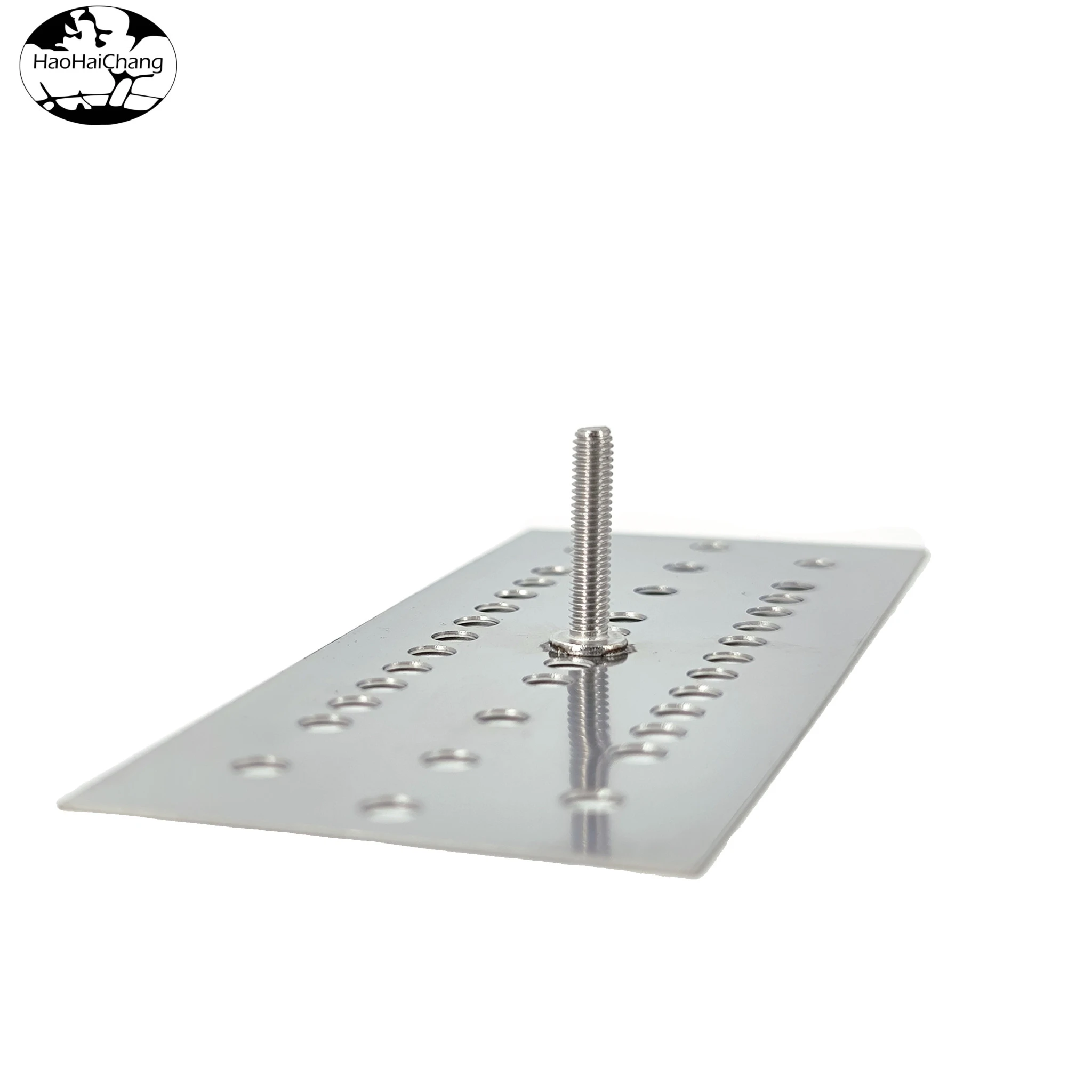 HHC-0390 Non-standard custom assembly parts welding screws stainless steel porous long bracket