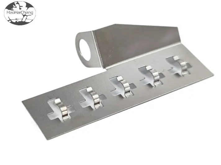 HHC-0403 OEM customized high precision metal stamping parts Z-shaped stainless steel bracket fixed frame