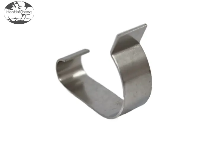 HHC-0406 Customized high-precision metal stamping parts C-shaped stainless steel bracket fixing bracket